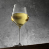 JoyJolt Layla White Wine Glasses, Set of 4 Italian Glasses, 13.5 oz Clear - Made in Europe