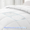 MATBEBY Queen Size Comforter Duvet Insert - All Season White Quilted Down Alternative Bedding Comforter with Corner Tabs - Winter Summer Fluffy Soft - Machine Washable