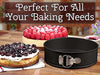 Zulay Premium Springform Pan 7 Inch Nonstick - Cheesecake Pan With Removable Bottom - No Need For Parchment Paper - Spring Form For Baking - Leak-Proof Cake Pan (Black)