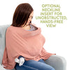 WeeSprout Nursing Cover for Breastfeeding, Feeding Cover , Soft & Breathable Nursing Poncho, Neck Insert for Hands-Free View, Machine Washable & Dryer Safe