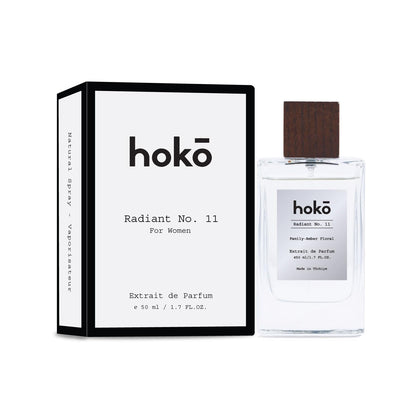 HOKO Radiant No.11 Perfume For Unisex | Inspired by MFK's Baccarat Rouge 540 | Long Lasting, Vegan | Extrait De Parfum -1.7 Fl Oz | Perfume for Women, Travel Size