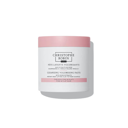Christophe Robin Cleansing Volumizing Paste Shampoo with Rassoul Clay Rose Extracts Unisex Paste for Fine, Thin, and Flat Hair - Travel Size 2.5 fl. oz