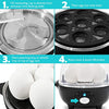 Elite Gourmet Easy Electric 7 Egg Capacity Cooker, Poacher, Omelet Maker, Scrambled, Soft, Medium, Hard Boiled with Auto Shut-Off and Buzzer, BPA Free