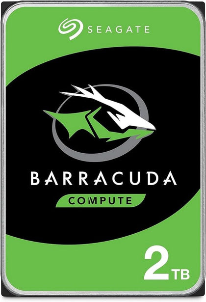 Seagate BarraCuda 2TB Internal Hard Drive HDD - 3.5 Inch SATA 6Gb/s 7200 RPM 256MB Cache - Frustration Free Packaging (ST2000DM008/ST2000DMZ08)