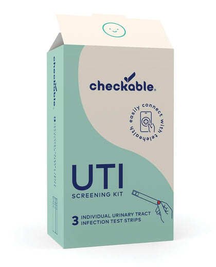Checkable® Urinary Tract Infection Screening Strips, Easy to Use, Fast and Reliable, at-Home UTI Screening Kit - 3 Count