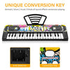 M SANMERSEN Piano Keyboard for Kids, Piano for Kids Music Keyboards 37 Keys Electronic Pianos with Music Book Bracket Musical Toys for Toddlers Kids Beginners 3-8 Years Old Girls Boys