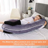 Chilling Home Pregnancy Pillows, C Shaped Full Body Pillow Maternity Pillow for Women 55 inch, Pregnancy Pillows for Sleeping Pregnant Must Have with Removable Cover