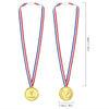 Caydo 100 Pieces Gold Medals for Kids Medals for Awards Plastic Winner Award Medals for Kids