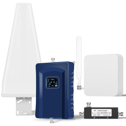 Cell Phone Signal Booster for Home,Cell Phone Booster up to 7,000 sq ft,Cell Repeater Work On Band 2/4/5/12/17/13/25/66,Boost 5G 4G LTE Data for All U.S. Carriers, FCC Approved