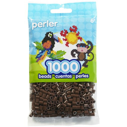 Perler Beads Fuse Beads for Crafts, 1000pcs, Brown