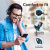 Picun B12 Wireless Bluetooth Headphones,HD Stereo Sound Over Ear Headphones with Built-in Microphones, Deep Bass 20 Hours Playtime, Fast Charge Bluetooth 5.2 Headset for Adults, School, Travel, Black