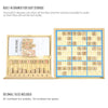 KAILIMENG Wooden Sudoku Board Game with Drawer - 81 Grids Number Place Wood Puzzle for Kids and Adults (Blue Line)