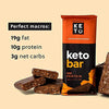 Perfect Keto Bars - The Cleanest Keto Snacks with Collagen and MCT. No Added Sugar, Keto Diet Friendly - 2g Net Carbs, 19g Fat, 10g protein - Keto Diet Food Dessert (Almond Butter Brownie, 12 Bars)