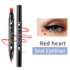 Go Ho Red Liquid Eyeliner Stamp,Heart Stamp Eyeliner Red Makeup,Valentine's Day Gifts,Double-Seal Waterproof Eyeliner Pen,Long-lasting Smudge-proof Eye Liner Makeup Tools,1 PC