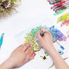 Glitter Gel Pens, 100 Color Glitter Pen Set for Making Cards, 30% More Ink Neon Glitter Gel Marker for Adult Coloring Books, Journaling Crafting Doodling Drawing
