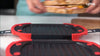 Lekue XL Microwave Grill, Sandwich Maker, Panini Press, red
