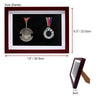 Medal Display case, Suitable for displaying All Sports Medals. (2 Medals, red)