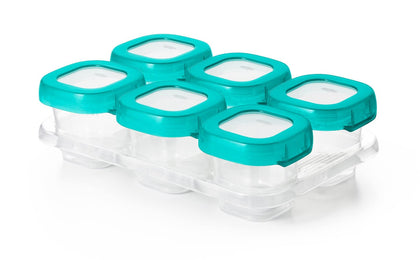 OXO Tot Baby Blocks Freezer Storage Containers 2 Oz - Teal