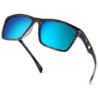 KastKing FlatRock Polarized Sport Sunglasses for Men and Women, Ideal for Driving Fishing Cycling Running, UV Protection