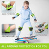 Gudook Knee Pads for Kids: Knee and Elbow Pads Protective Gear Set for 3-8 Years Child Skateboarding BMX Inline Roller Skating Cycling Bike Rollerblading Scooter Riding Sports Kid Wrist Guards