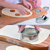 12 Pieces Round Cookie Biscuit Cutter Set,Graduated Circle for Pastry,18/8 Stainless Steel Donut Cutter Ring Molds