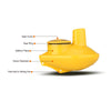 Lucky Portable Wireless Fish Finder,Castable Kayak Fish Depth Finder,Handheld Smart Sonar Fishing Gear for Kayak Fishing