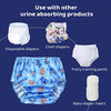 BISENKID 6 Packs Waterproof Plastic Pants for Toddlers for Plastic Pants Good Elastic Plastic Potty Training Covers for Plastic Training Pants for Toddlers Boys 2t
