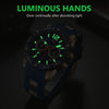 Watch for Men Fashion Casual Waterproof Chronograph Military Mens Watch Analog Quartz Business Watches Blue Silicone Best Mens Wristwatch Gift
