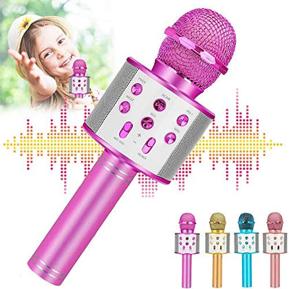 Karaoke Machine Microphone For Kids Toys,Toddler Microphone For 3 4 5 Year Old Girl Birthday Gifts,Girls Toys For 6 7 8 Year Old Girl Gifts,Christmas Birthday Gifts For 9 10 11 12 Year Old Girl Gifts