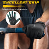 FREETOO Full-Finger Workout Gloves for Men, [Excellent Grip] [Palm Protection] Padded Weightlifting Gloves Lightweight Gym Gloves Durable Training Gloves for Exercise Fitness (Touch Screen Friendly)