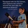 SkySpy Telescope - Beginner 70mm Refractor Telescope with Finder Scope & Tripod - Portable Glass with 3 Magnification Eyepieces - Starter Astronomy Kit for Kids & Adults - Educational Science Gear