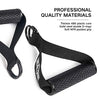 INNSTAR Upgraded Heavy Duty Exercise Handles, Cable Machine Attachments Resistance Bands Handles with Solid ABS Core Grips Fitness Strap Stirrup Handle Cable Attachment Silicon Grip (Set of 2)