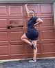 TomTiger Yoga Shorts for Women Tummy Control High Waist Biker Shorts Exercise Workout Butt Lifting Tights Women's Short Pants (Black, XS)