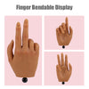 Practice Hand for Acrylic Nails with Stand Bracket, Silicone Fake Hands to Practice Fake Nails Mannequin Hand for Nails Practice and Nail Art Single Right Hand Color 4#