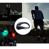 TEQIN 2Pair Black Shell Colorful LED Flash Shoe Safety Clip Running Lights for Runners & Night Running Gear - Reflective Running Gear for Running, Jogging, Walking, Spinning or Biking