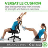 Gaiam Balance Disc Wobble Cushion Stability Core Trainer For Home Or Office Desk Chair & Kids Alternative Classroom Sensory Wiggle Seat - Grey , 16 Inch