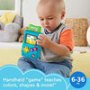 Fisher-Price Laugh & Learn Baby & Toddler Toy Lil Gamer Pretend Video Game with Lights & Learning Songs for Ages 6+ Months,Blue