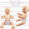 DC-BEAUTIFUL 4 Pack Baby Diapers Doll Underwear for 14-18 Inch Baby Dolls, Suitable for Infant Dolls Baby Girls