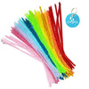 Carykon 100 PCS 12 Inch Iridescent Tinsel Stems Fuzzy Pipe Cleaners (iridescent-Mix)