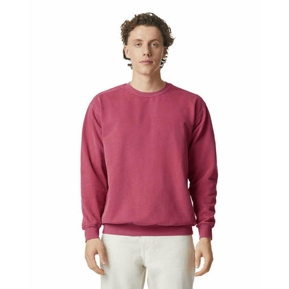 Comfort Colors Adult Crewneck Sweatshirt, Style 1566, Crimson, Large