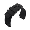 MMBAY Rubber Watch Bands Replacement Fit for Bell & Ross B&R BR-01 BR01 BR-03 BR03 BR03-92 Diver 24mm*33mm Silicone Strap Wirstband for Men and Women Waterproof Bracelet Watch accessories(Black