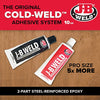 J-B Weld 8281 Professional Size Steel Reinforced Epoxy - Hardener and Steel Pack - 10 oz
