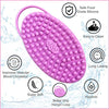Avilana Silicone Body Scrubber, Gentle exfoliating Body Scrubber That's Easy to Clean, Lathers Well, Long Lasting, and More Hygienic Than Traditional Shower Loofah (STYLE1, Marbled)