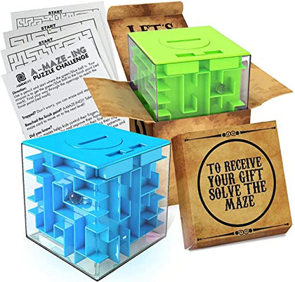 Money Gift Boxes for Cash, Money Puzzle Box for Cash Gift, Money Gift Holder, Money Holder Maze Puzzle Gift Box, Money Gift Box