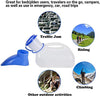 Unisex Potty Urinal for Car, Portable Urinal for Men and Women, Bedpans Pee Bottle with a Lid and Funnel, Mobile Toilet Urinal for Car, Old Man, Child and Patient for Hospital Camping Outdoor Travel