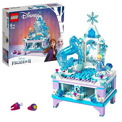 LEGO 41168 Disney Frozen 2 Elsa's Jewellery Box Creation, Collectible Toy for Kids with Princess Elsa Mini-Doll and Nokk Figure Plus Lockable Drawer & Mirror