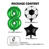 Soccer Balloons 8th Birthday Decorations for Boy, Soccer Birthday Party Supplies World Cup Soccer Party Decorations Foil Mylar Green 8 Soccer Sports Theme Party Supplies Favors Anniversary Decor