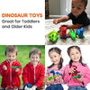 3 Bees and Me Dinosaur Car Toys for Toddlers | Dinosaurs with Wheels 4-in-1 Pack, Fun Party Toy, Play Set for Kids | Birthday Gift for Boys and Girls