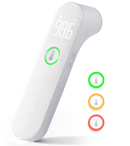 No-Touch Thermometer for Adults and Kids - Digital Baby Thermometer with Fever Alarm, Mute Mode, 35 Memories- Accurate, Gentle and Easy-to-Use for Infants and Elderly, Basal