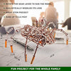 Wood Trick Mechanical Spider 3D Wooden Puzzle - Runs up to 7 feet - Wooden Model Kit for Adults and Kids to Build
